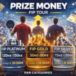 FIP Tour : répartition du prize money et montants par catégorie de tournoi
