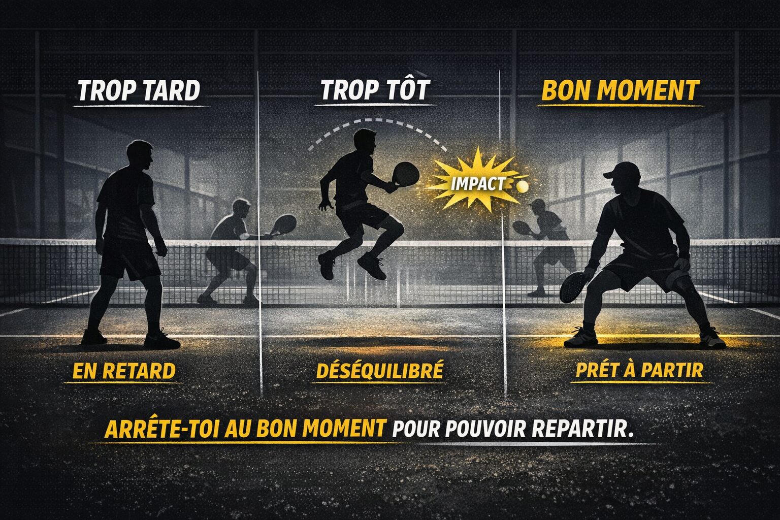 Le split-step au padel : le détail invisible qui change tout