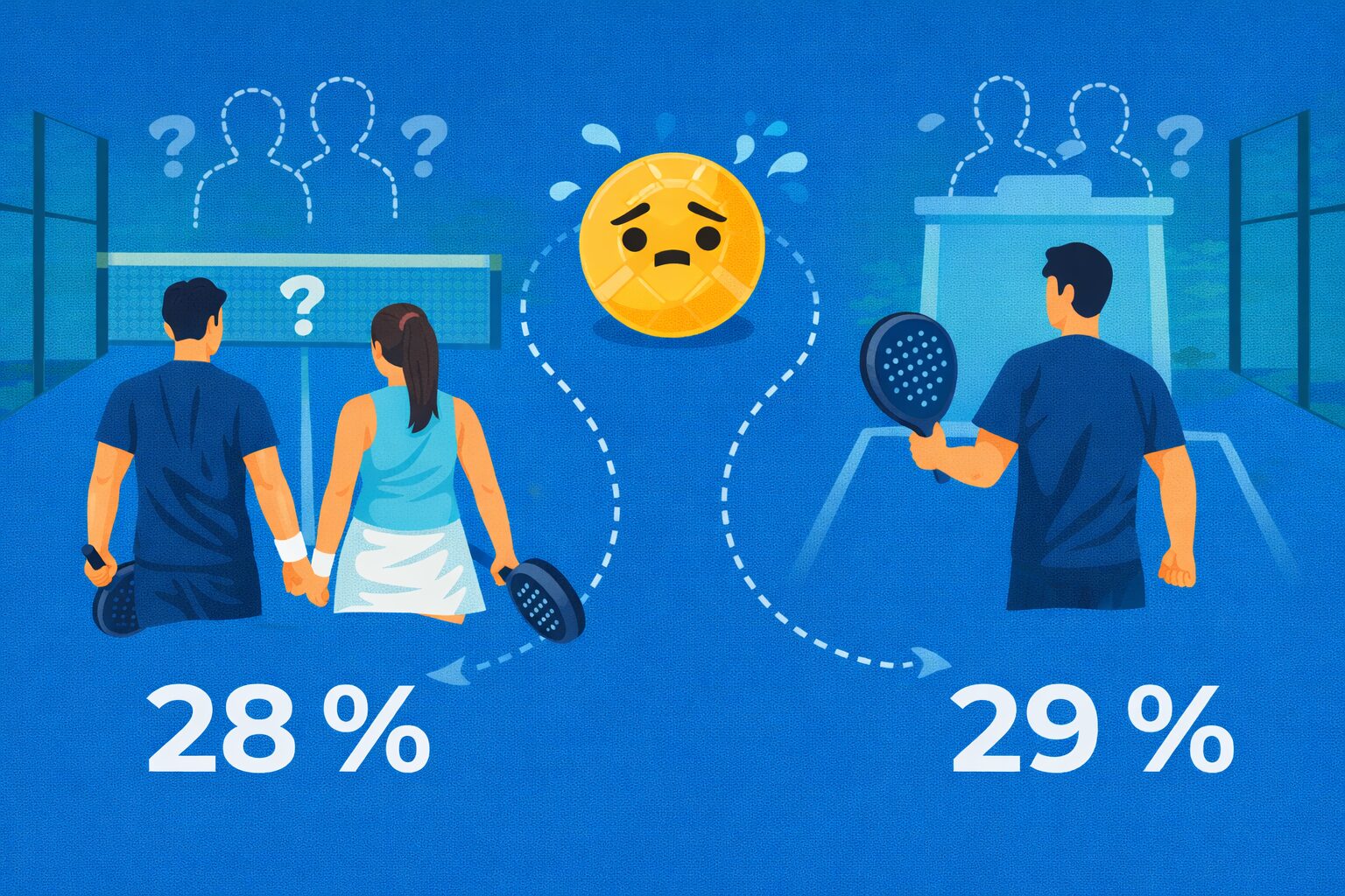 Partenaires difficiles à trouver et faible recours aux cours, deux freins structurels à la régularité
