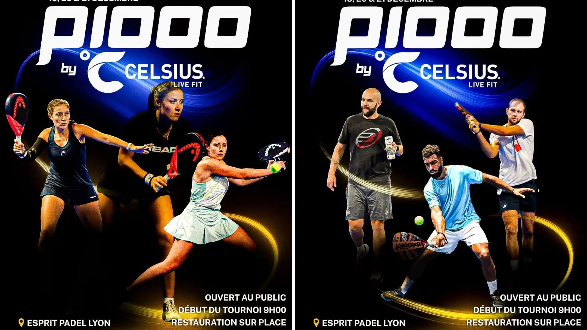Deux P1000 hommes et dames très relevés ce week-end à Esprit Padel Lyon, avec des top joueurs attendus