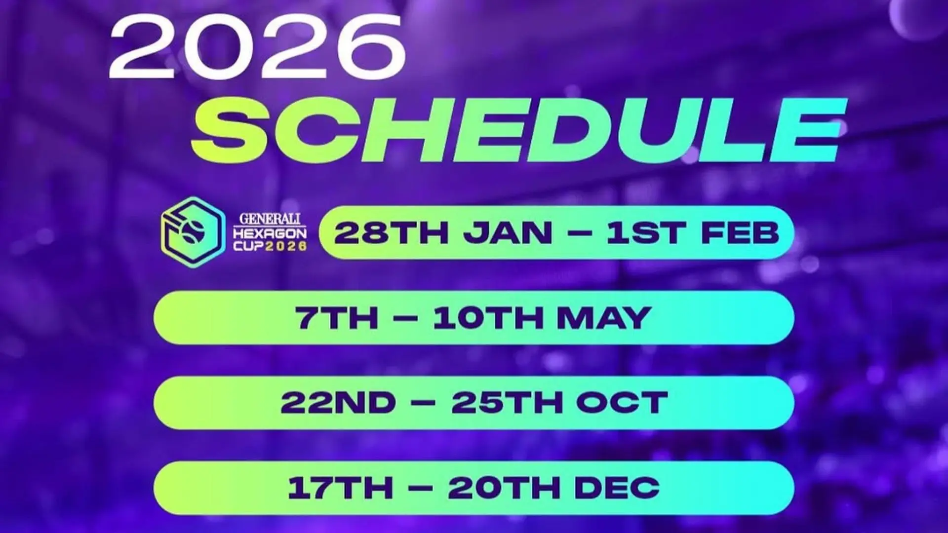 Hexagon World Series dévoile son calendrier 2026