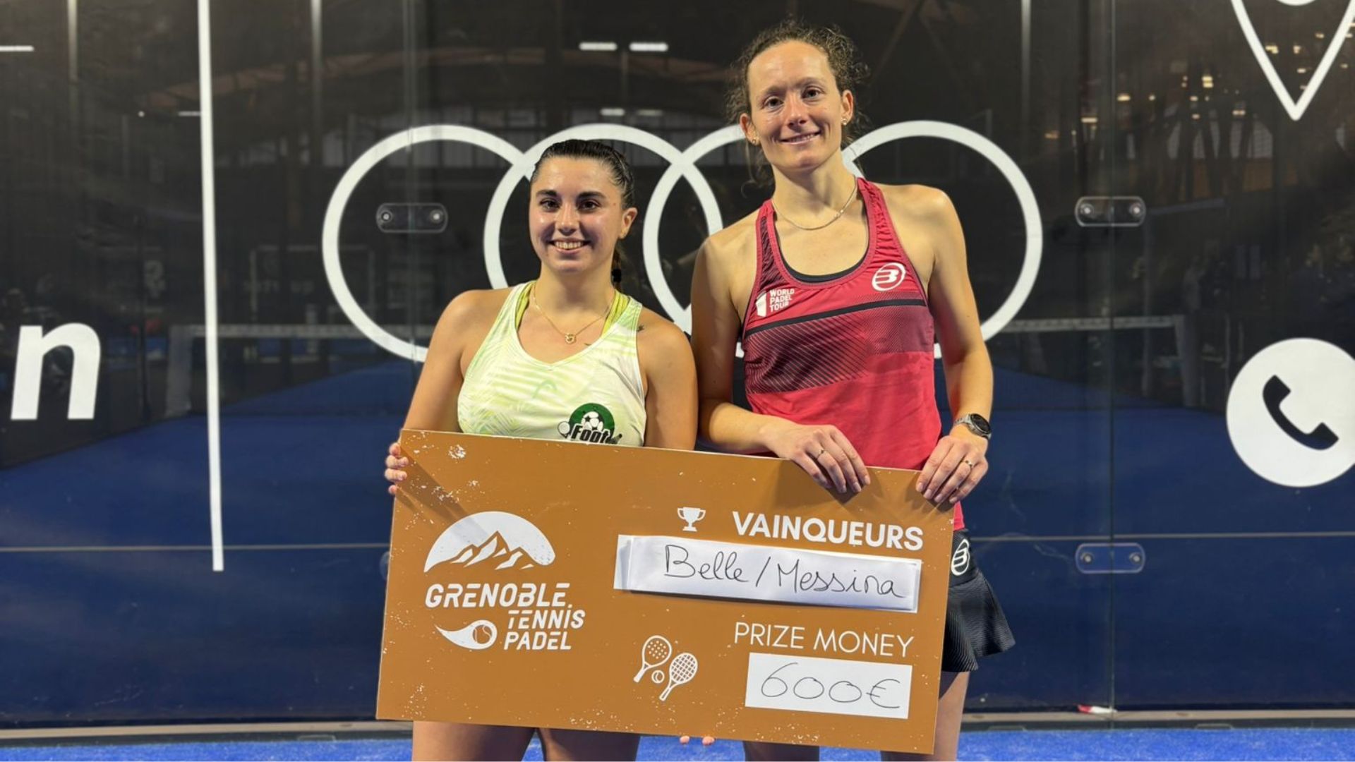 Messina et Belle s’offrent le P1000 Grenoble Padel avec la manière