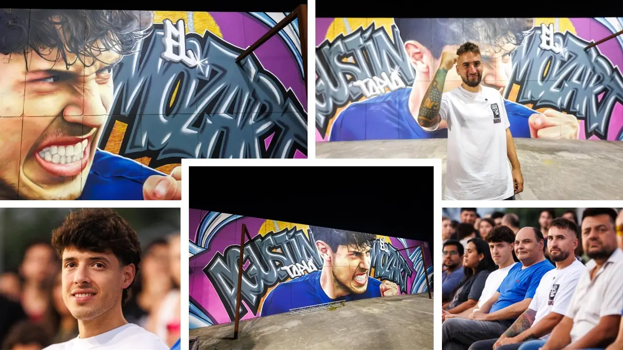À Catamarca, Agustín Tapia honoré par un mural qui raconte ses racines