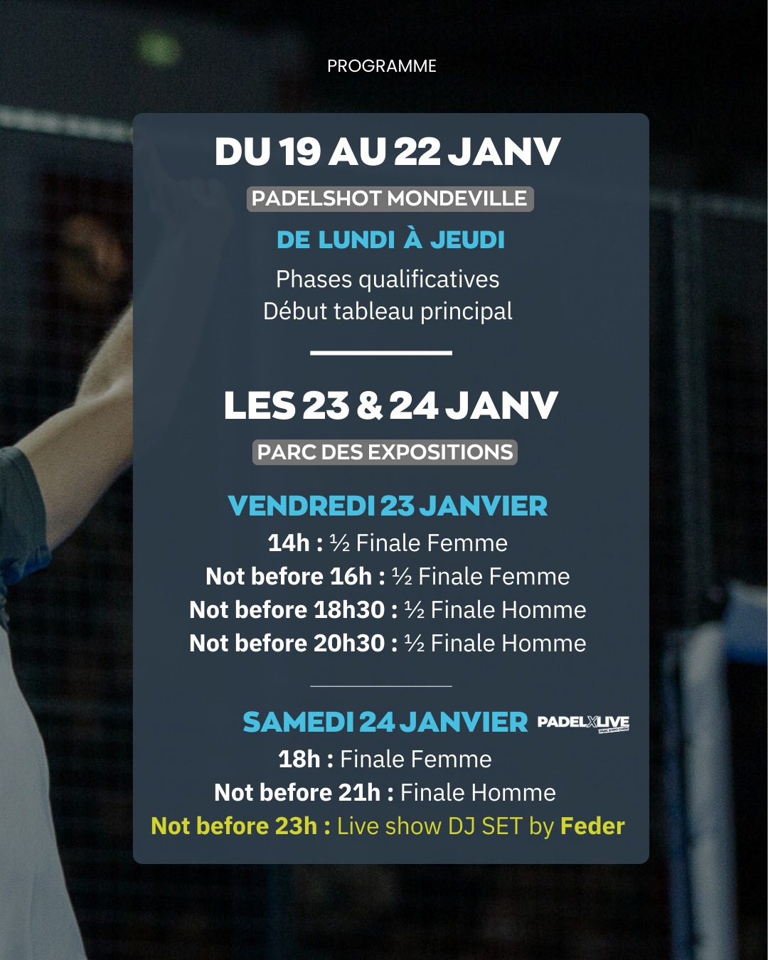 Padel X Live Caen et FIP Silver Caen : une semaine complète de padel international conclue par un show musical | Padel Magazine Padel X Live Caen et FIP Silver Caen : une semaine complète de padel international conclue par un show musical