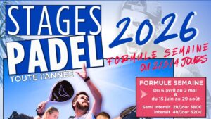 La French Touch Academy mise sur un calendrier étoffé de stages padel en 2026