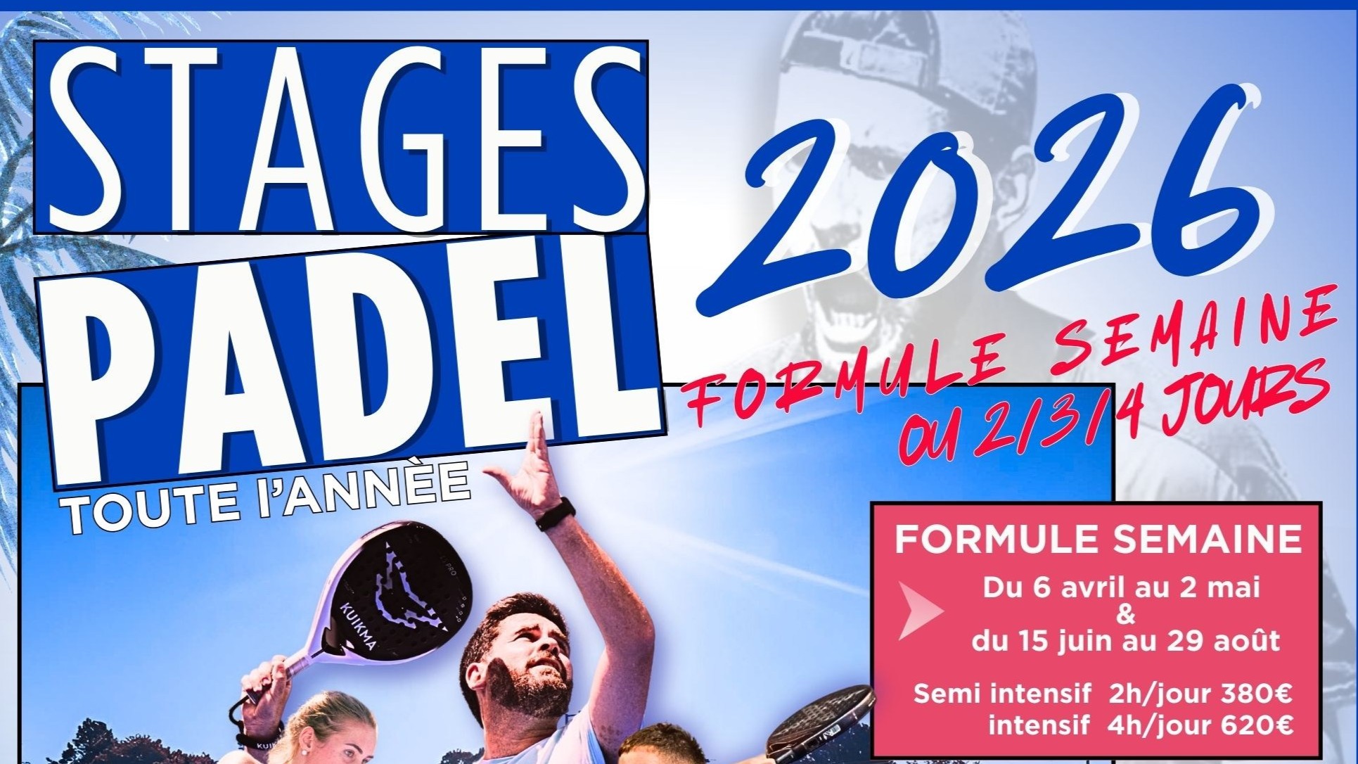 La French Touch Academy mise sur un calendrier étoffé de stages padel en 2026