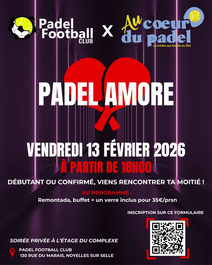 Padel Amore: an evening dedicated to singles on the eve of Valentine's Day