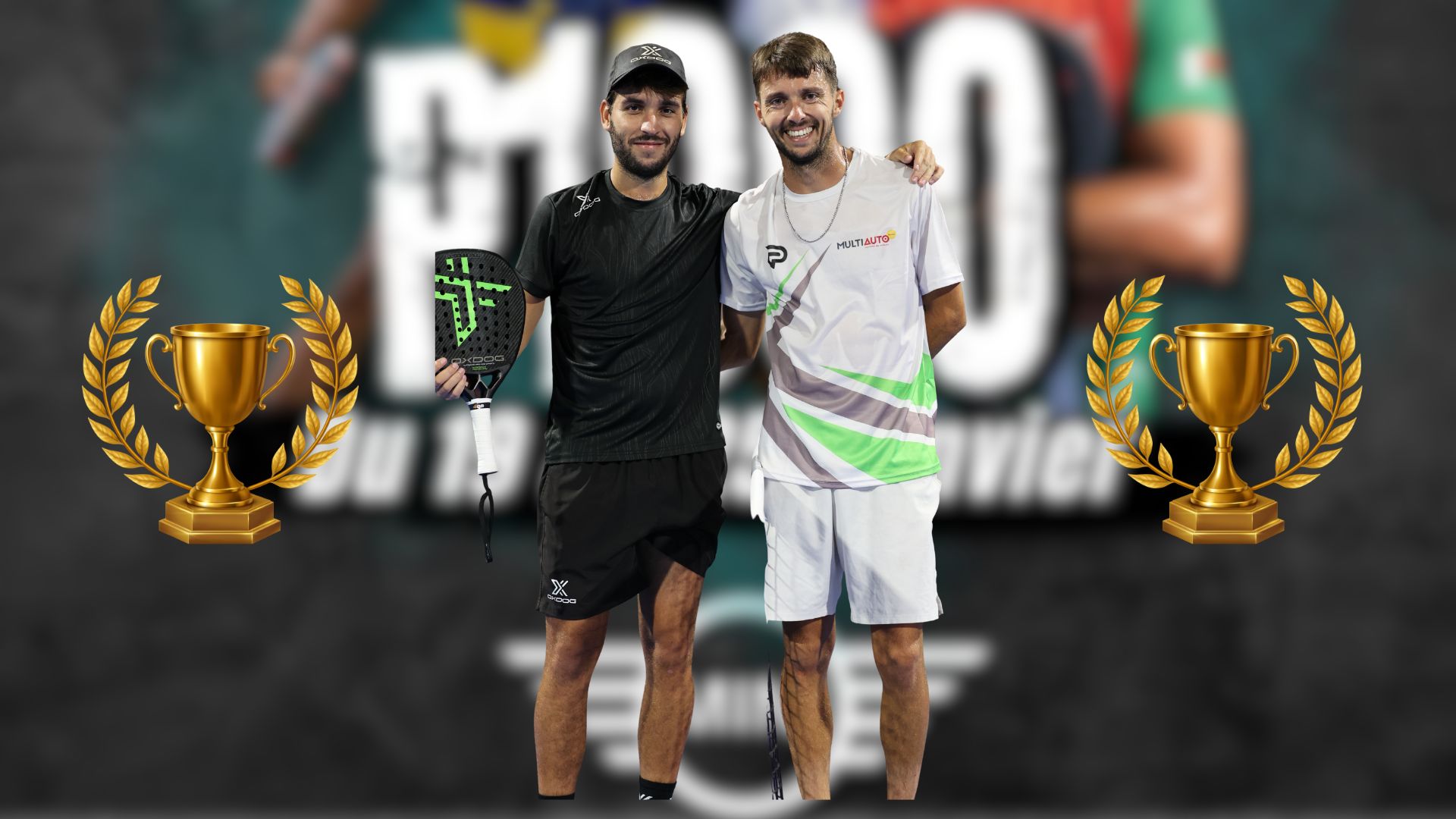 Les Réunionnais Perez et Pichon De Bury font tomber Molinero / Toppin en finale du P1000 Le Hangar