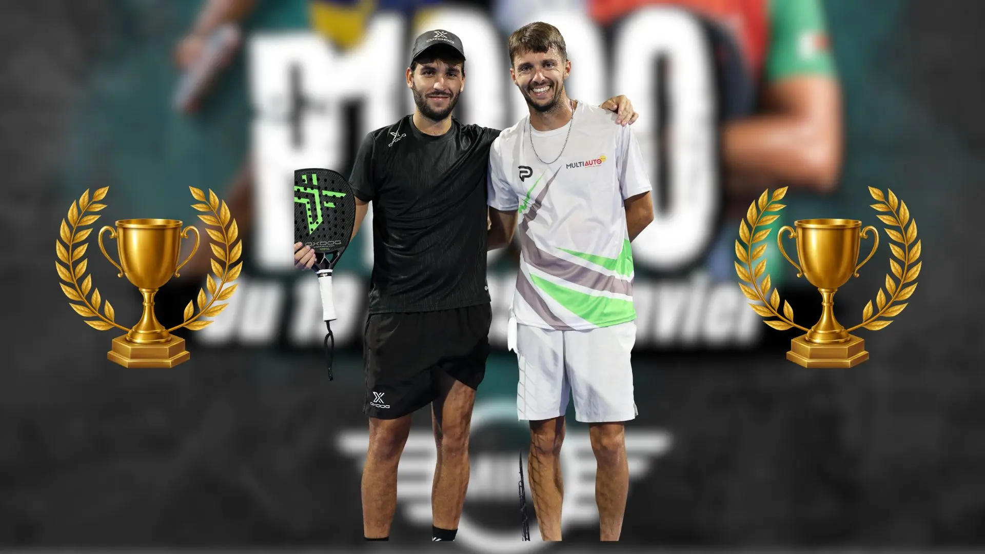 Les Réunionnais Perez et Pichon De Bury font tomber Molinero / Toppin en finale du P1000 Le Hangar