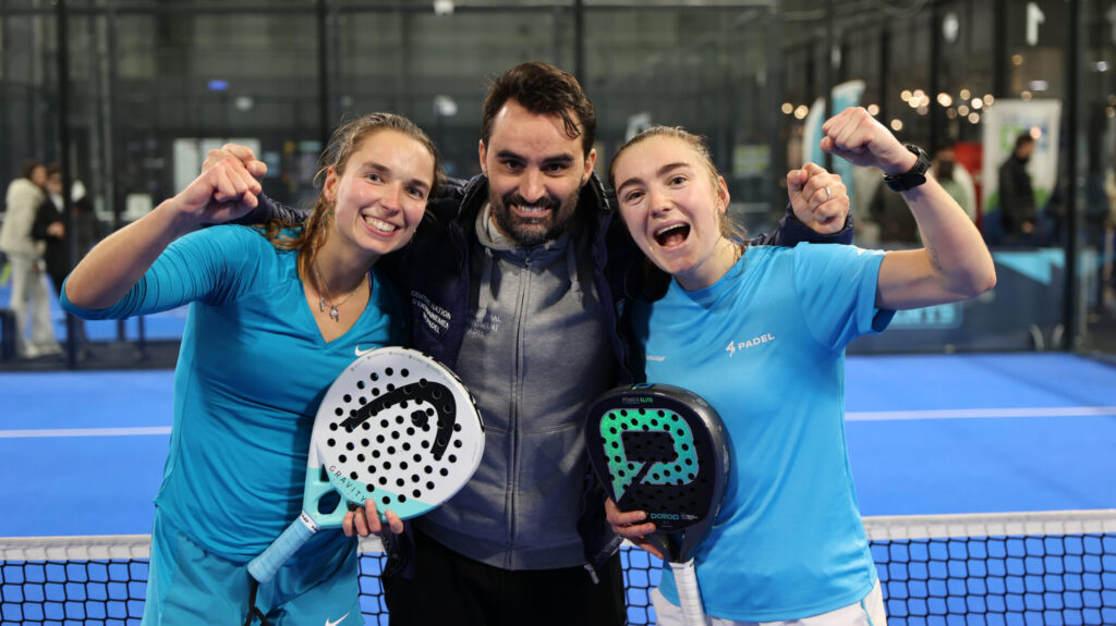 Rondot/Mansart aux côtés du coach Baptiste Bennetoux