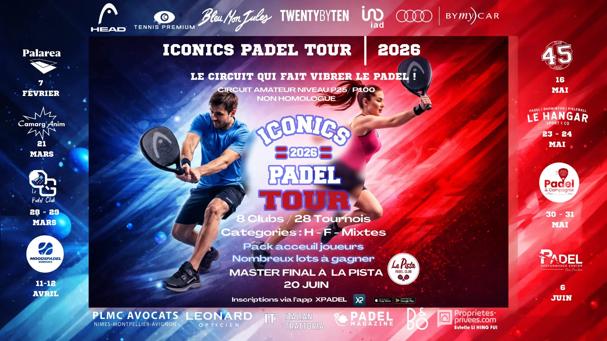 iconics Padel Tour: det nye amatørkredsløb i Vaucluse, Gard og Bouches-du-Rhône