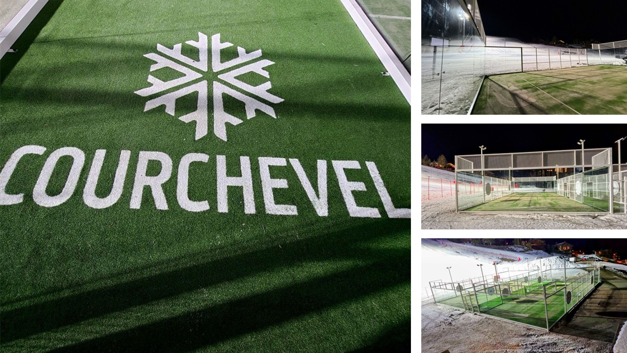 padel courchevel piste chauffante