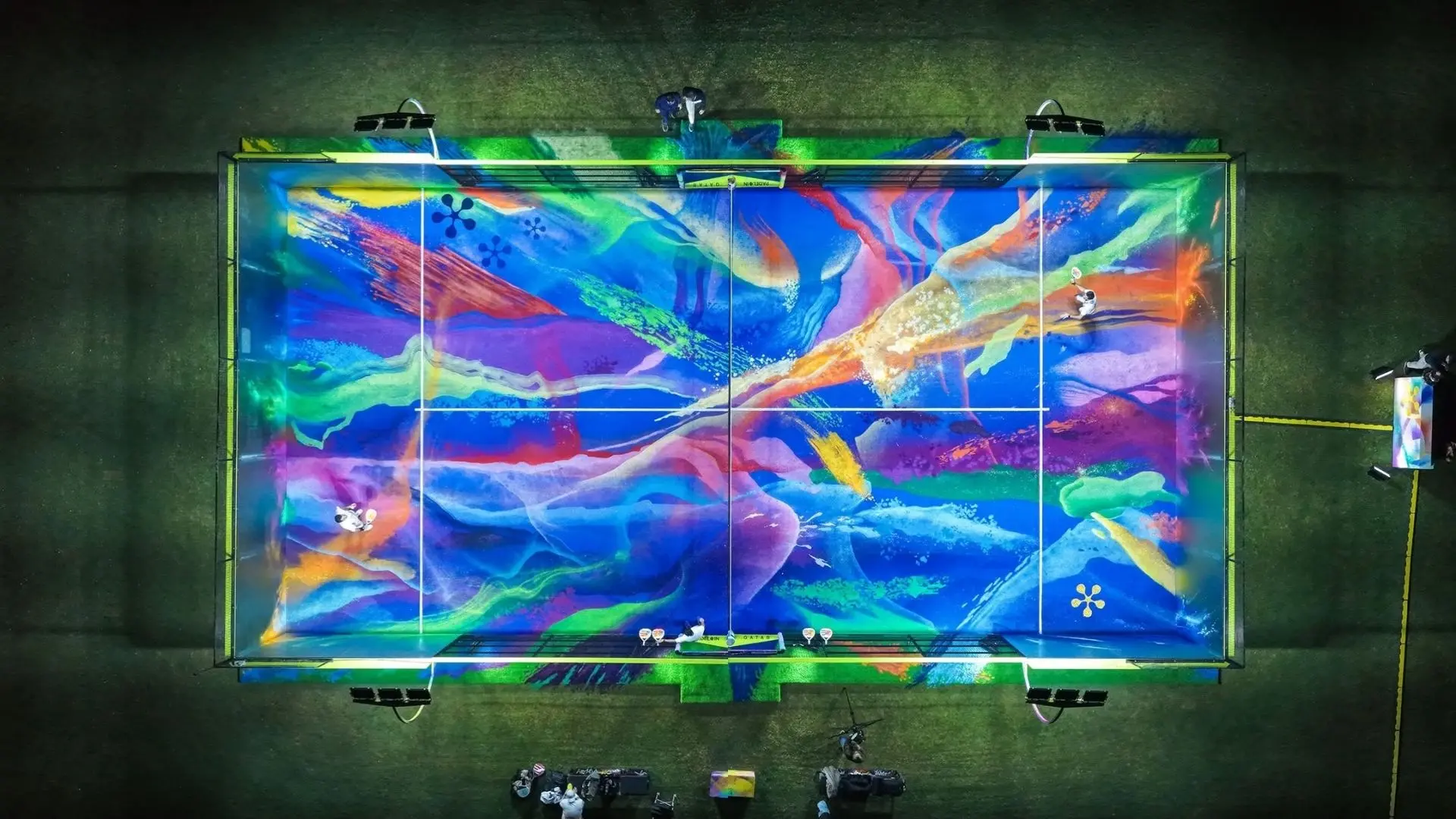 À Doha, Premier Padel transforme une piste de padel en œuvre d’art à Art Basel Qatar