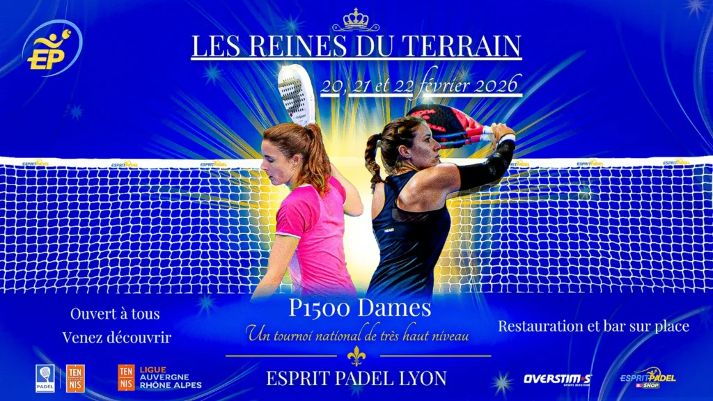 Affiche P1500 dames Esprit Padel Lyon