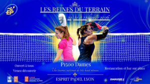 Affiche P1500 dames Esprit Padel Lyon
