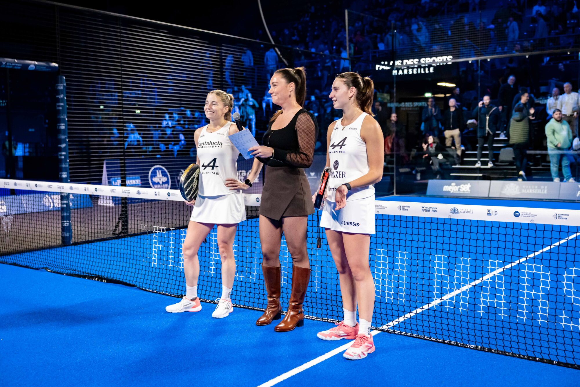 Alonso Salazar aux côtés de Laura Clergue en finale du FIP Platinum de Marseille