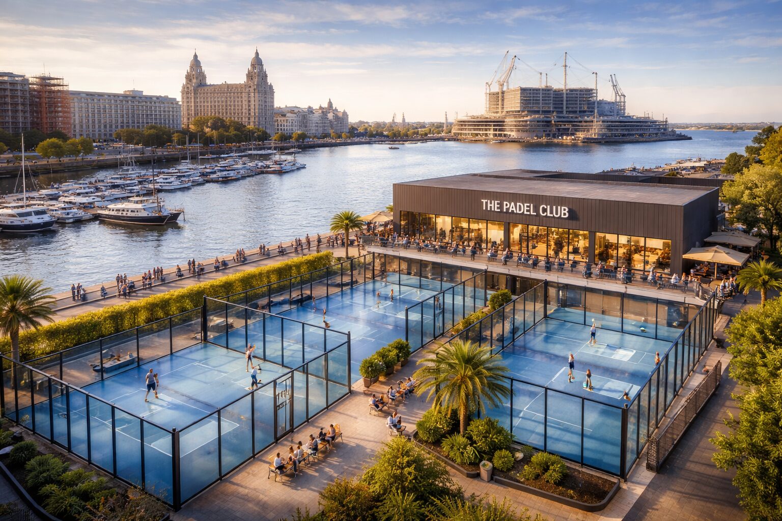 À Liverpool, le padel s’invite sur le front de mer et change le paysage sportif the padel club