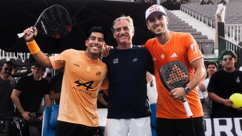 Chingotto et Galan aux côtés de Jorge Martinez au P1 de Riyadh