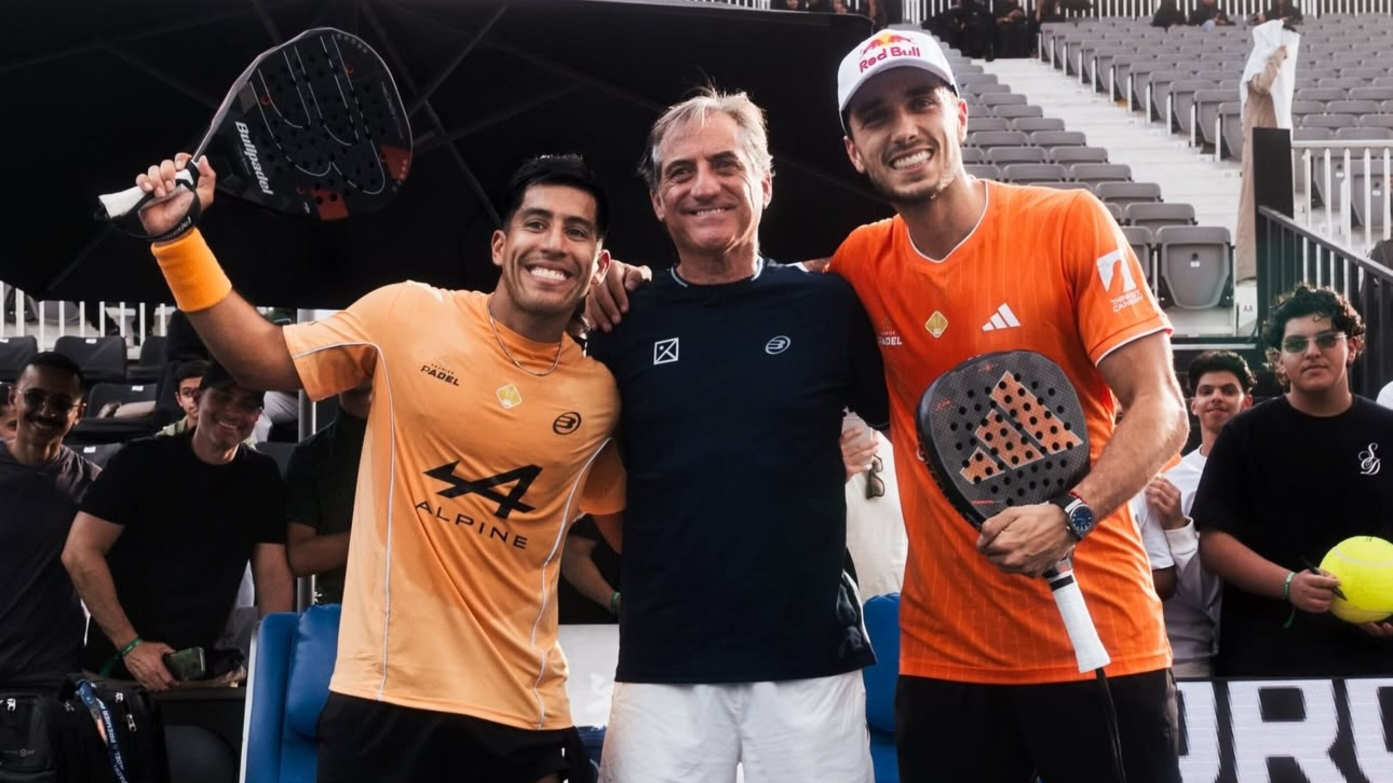 Chingotto et Galan aux côtés de Jorge Martinez au P1 de Riyadh