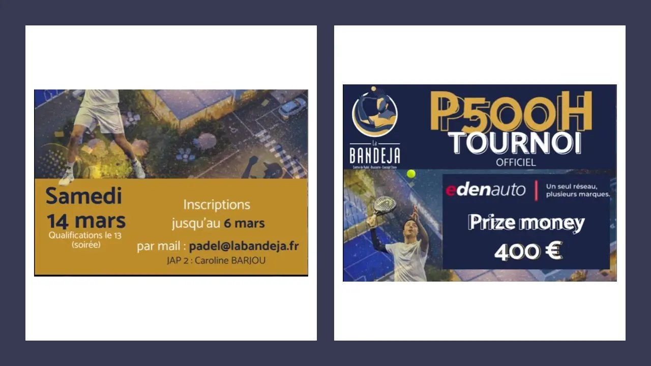 La Bandeja organise un P500 et lance deux stages de haut niveau en avril | Padel Magazine La Bandeja organise un P500 et lance deux stages de haut niveau en avril