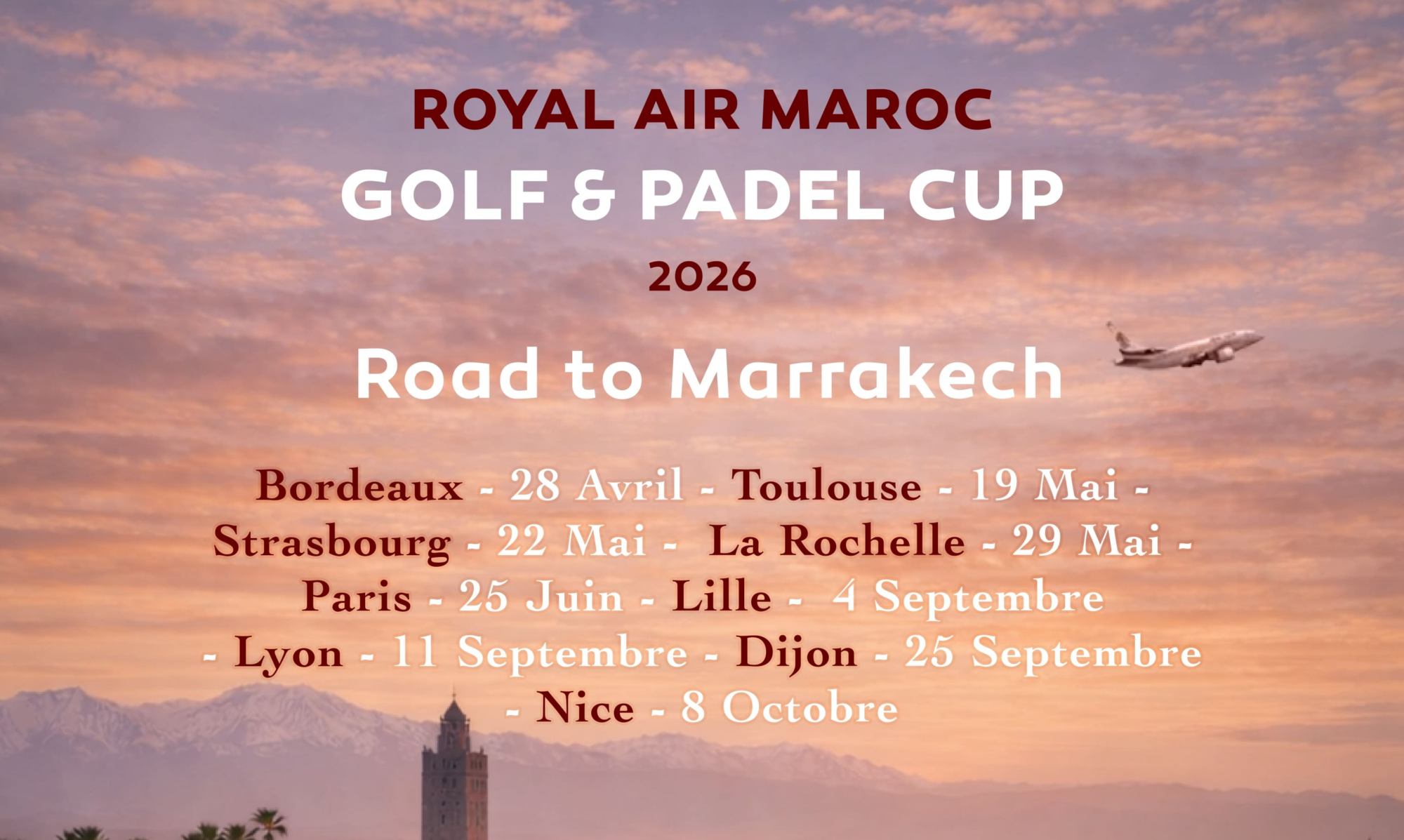 ROYAL AIR MAROC GOLF & PADEL CUP 2026 : un nouveau circuit premium mêlant golf et padel