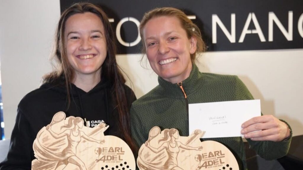 Bellussi et Sirgant en démonstration au P1000 Pearl Padel