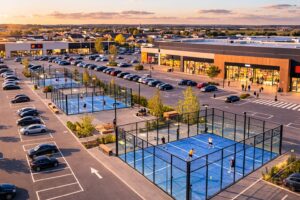 Padel4People installe son premier terrain de padel sur le parking d’un centre commercial à Claye-Souilly