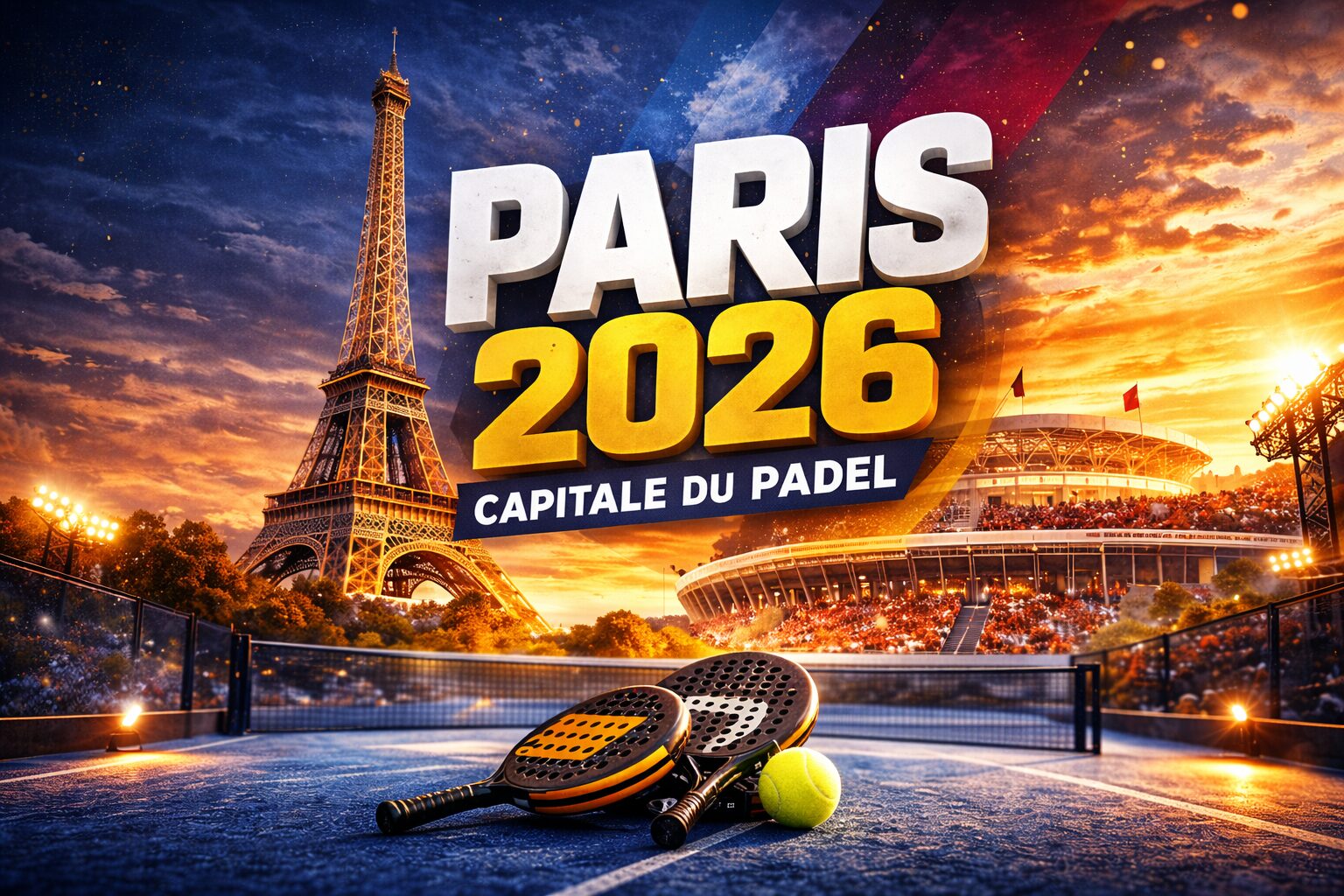 Paris entre dans la cour des grands avec quatre compétitions internationales de padel en 2026