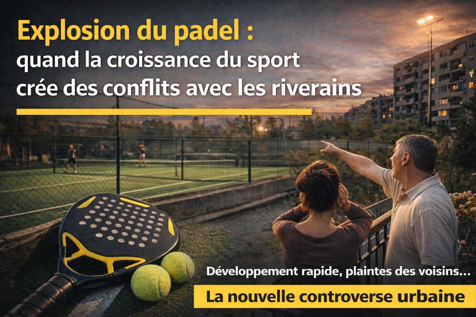 Explosion du padel : quand la croissance du sport crée des conflits avec les riverains