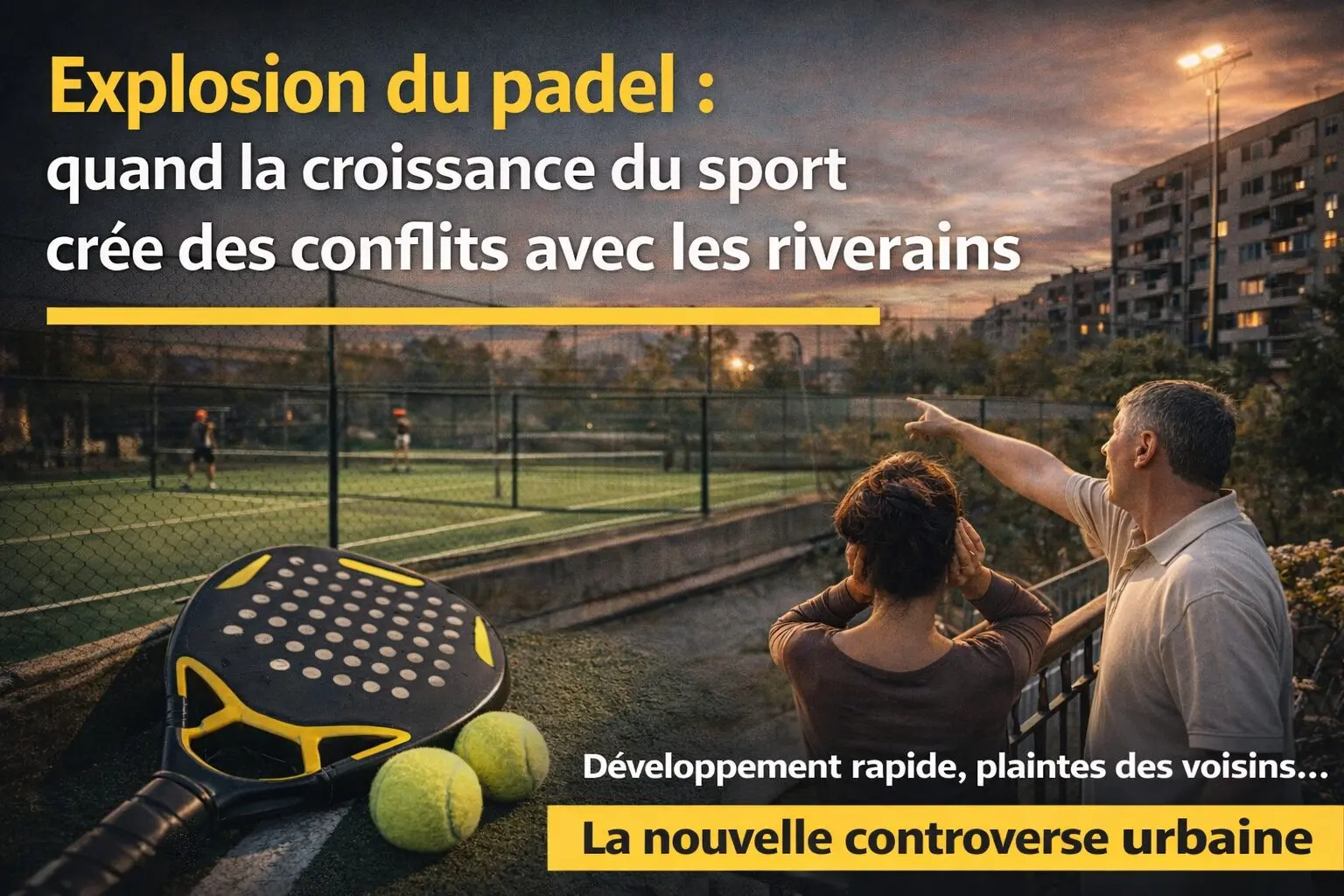 Explosion du padel : quand la croissance du sport crée des conflits avec les riverains
