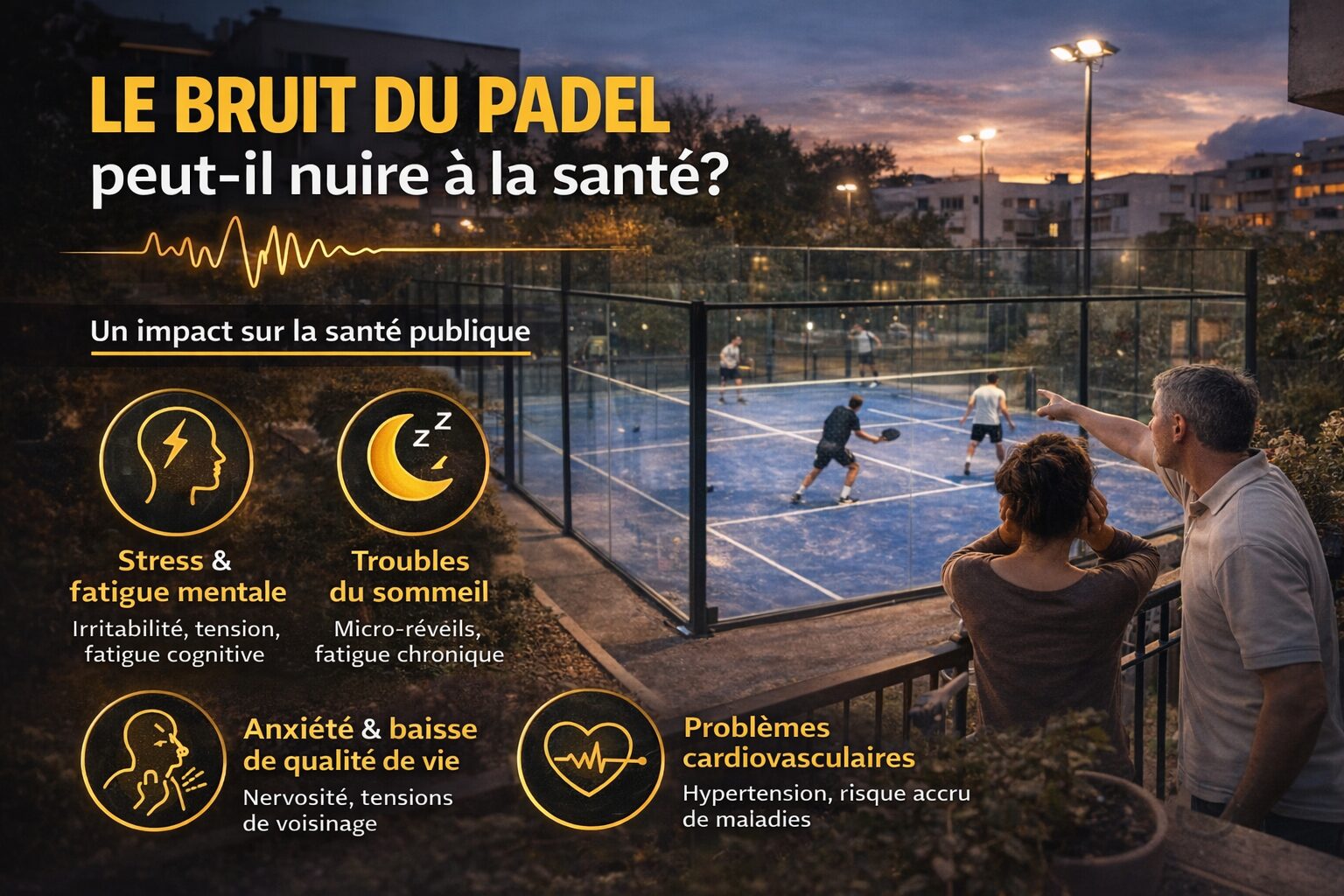 Le bruit du padel peut-il nuire à la santé ?