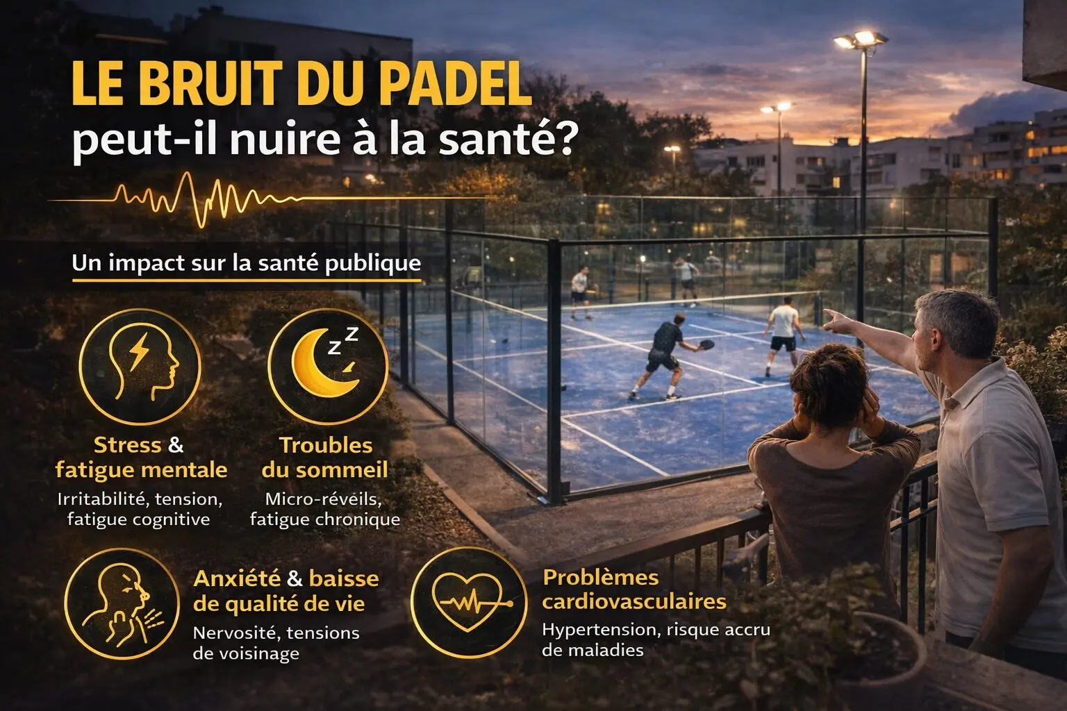 Le bruit du padel peut-il nuire à la santé ?