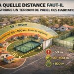 À quelle distance faut-il construire un terrain de padel des habitations ?