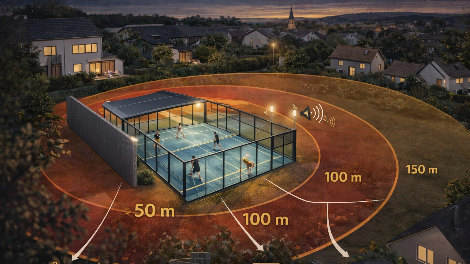 Comment construire des terrains de padel sans créer de conflits avec les riverains