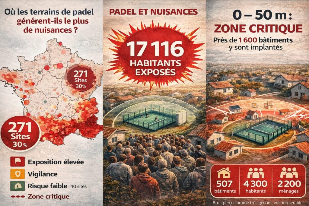 17 000 habitants exposés et un tiers des terrains proches des habitations