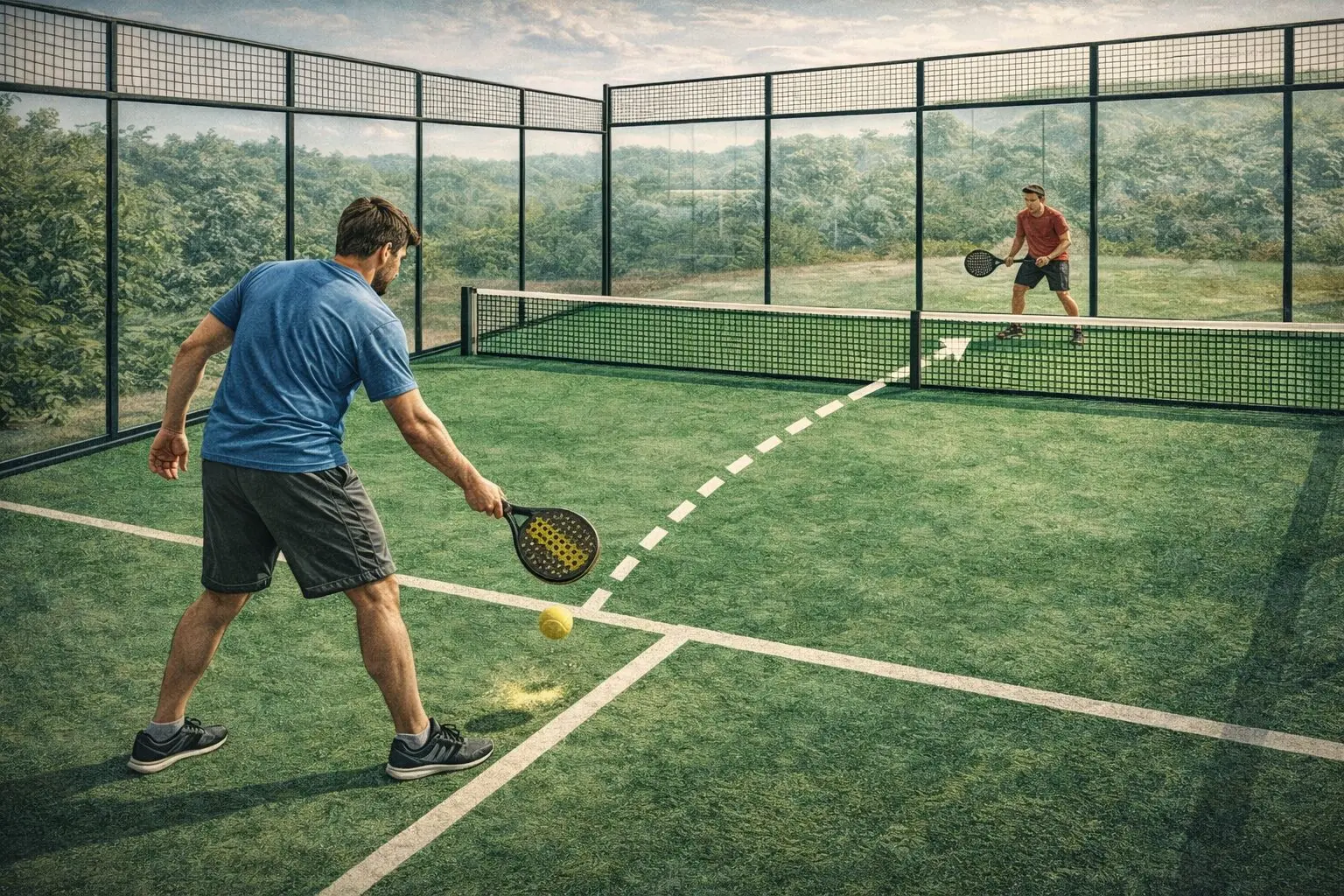 Comment servir au padel : technique et règles du service