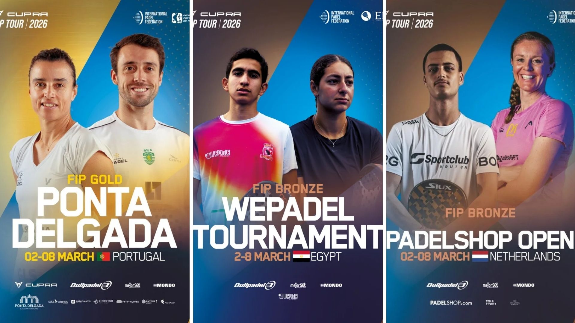 FIP Tour : une semaine chargée pour les Français présents aux Pays-Bas, en Égypte et au Portugal