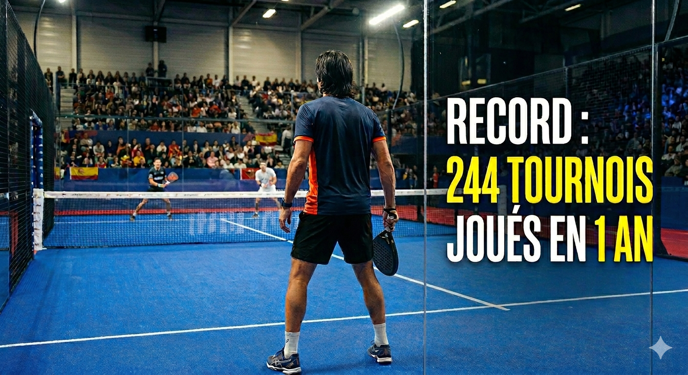 François Jammet : 244 tournois en un an, au moins 600 matchs joués... un record hors normes