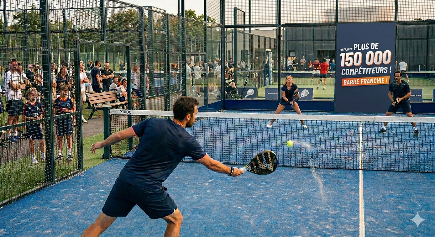 Padel en France : la barre des 150 000 compétiteurs franchie