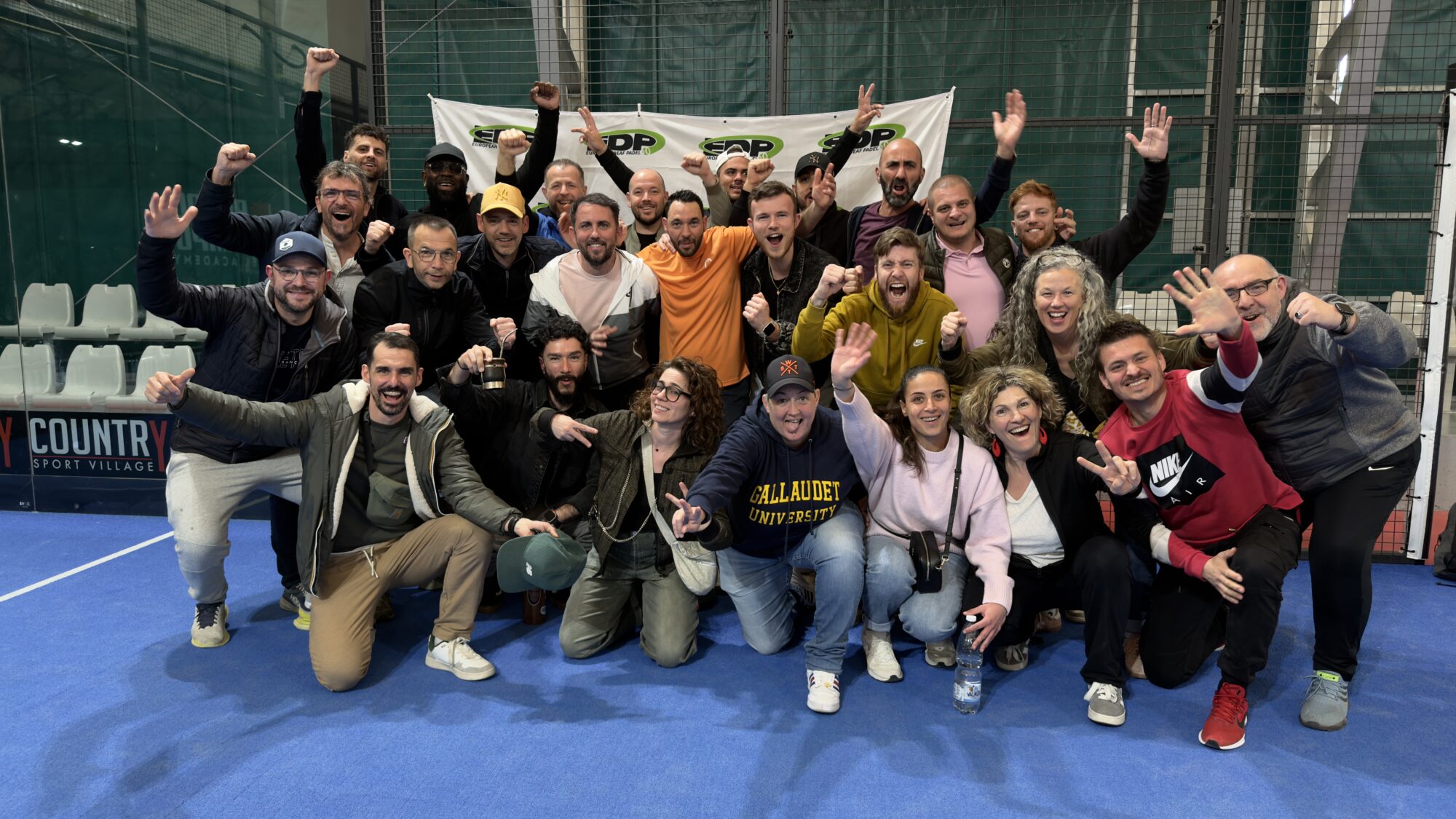 Le padel sourd continue de grandir en Europe : 204 joueurs réunis à Milan