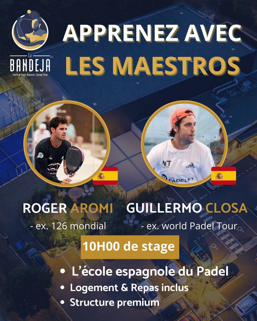 L’Espagne s’invite à La Bandeja avec deux stages intensifs de padel