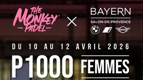 Le Monkey Padel accueillera un P1000 femmes du 10 au 12 avril 2026