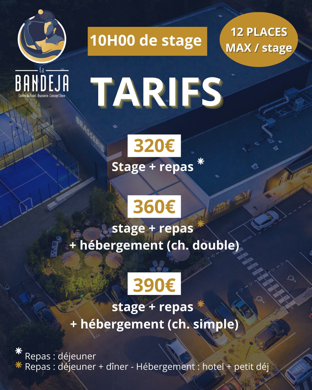 L’Espagne s’invite à La Bandeja avec deux stages intensifs de padel