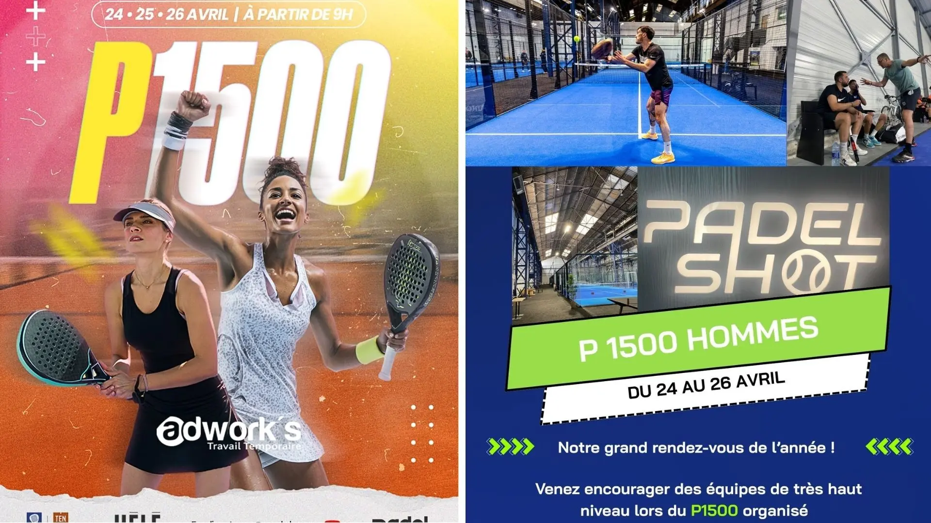 Cap sur deux P1500 relevés du côté de Padelshot Metz et Padel Plus Agen