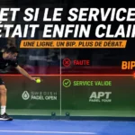 Service au padel : une règle contestée, une solution technologique envisageable...