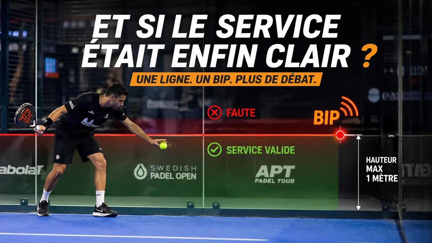 Service au padel : une règle contestée, une solution technologique envisageable...