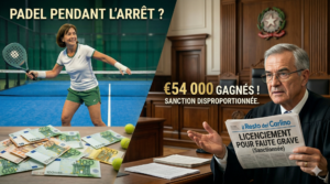 Padel pendant un arrêt maladie : licenciement annulé et 18 mois de salaire à la clé