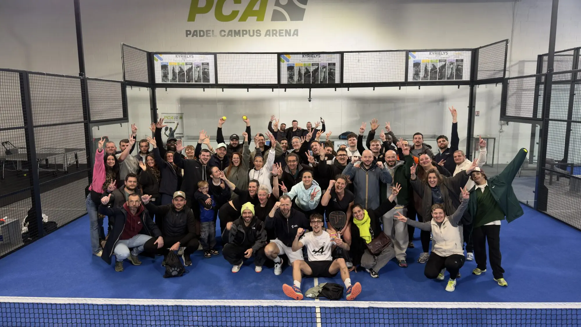 52 joueurs réunis à Padel Campus Arena pour le para-padel sourd et du spectacle !