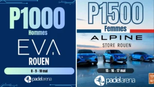 La Normandie enchaîne deux événements majeurs en mai avec un P1000 et un P1500 au Padel Arena Rouen