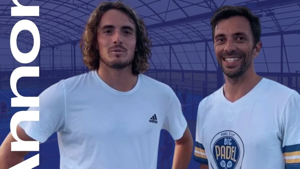 Stefanos Tsitsipas / Antoince Couvercelle inscrits au P1000 du Big Padel Bordeaux
